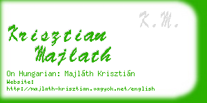 krisztian majlath business card