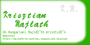 krisztian majlath business card